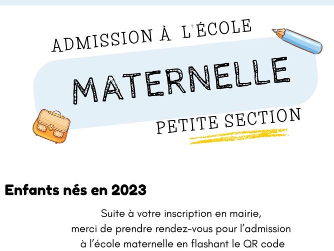 Inscriptions à l'école maternelle